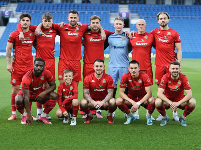 Action and celebrations as Worthing take on Bognor Regis Town in the Sussex Senior Cup final at the Amex Stadium - and win 8-7 on penalties
