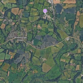 An off-duty police officer was driving along the A272 in Wisborough Green when he spotted a motorist openly smoking cannabis. Picture courtesy of Google