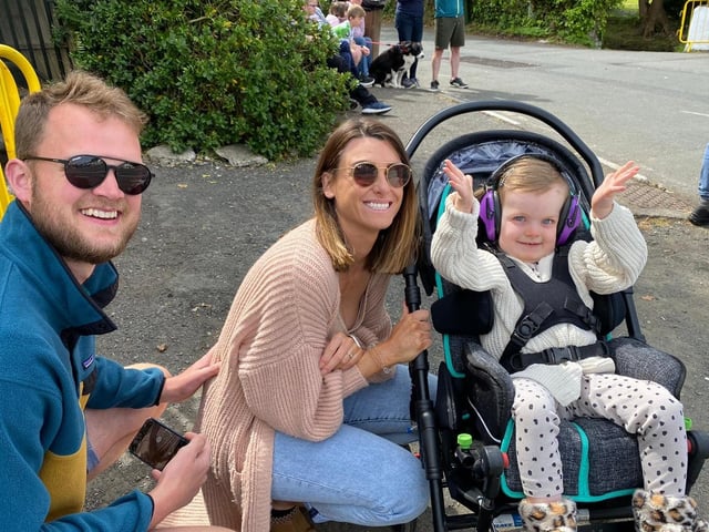 Matt and Sam with Luna Rose