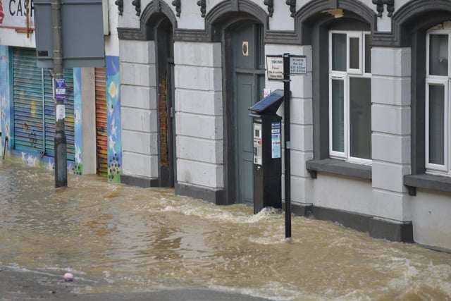 Flooding in Hastings town centre on January 16 2023.
South Terrace