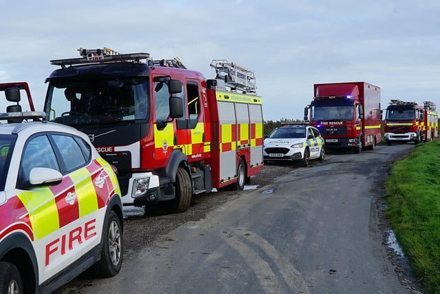 East Sussex Fire & Rescue Service said Eastbourne crews worked with police to rescue a man from a car in water on Rickney Lane, between Pevensey and Hailsham, on Saturday, October 15