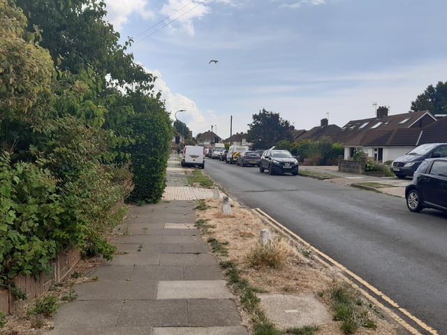 At the end of the close, turn left into Highlands Road