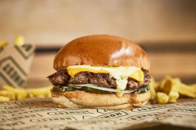 Honest Burgers single smashed burger