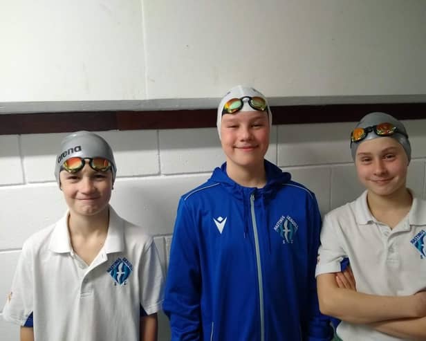 Jonathan Hibbs (9), James Fisher (11) and Elijah Bigg (11) - who all swim for Hastings Seagull Swim Club - will be hoping to swim between 25km and 35km during the challenge in the pool 