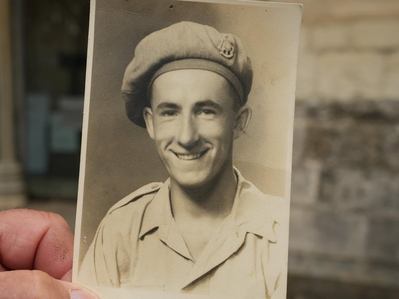 A photo of Sidney John Crocker, who's now 101! He was in attendance for the ceremony.