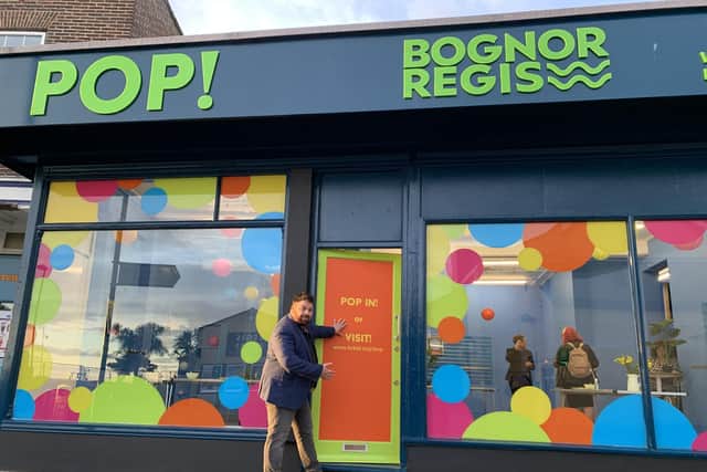 Cllr Shaun Gunner at the grand opening of The Pop!