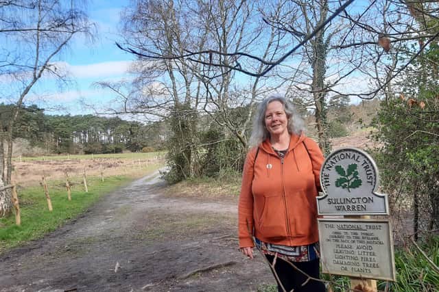 Elaine Hammond on her Sullington Warren and River Stor walk