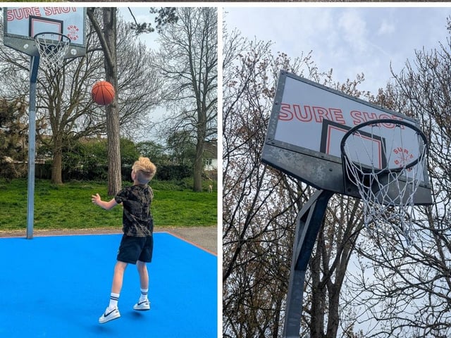 The popular basketball court at Lyons Farm Open Space is ‘looking as good as new’, thanks to the ‘great work' of local volunteers and the council's parks team.