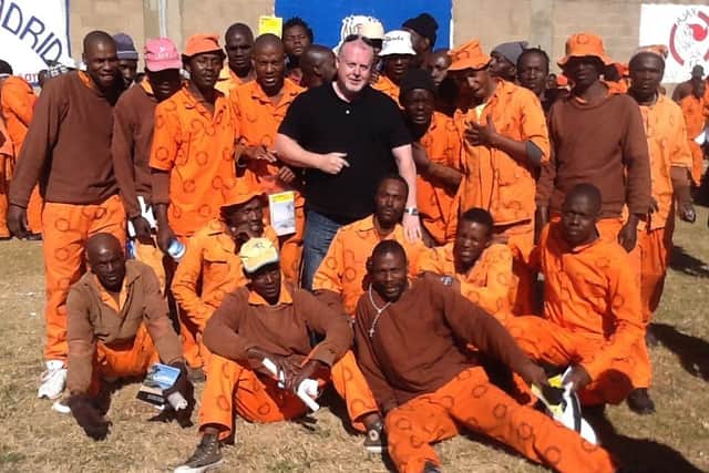 While serving five years in prison John became a Christian and for the last 16 years has been invited to speak in prisons all over the world in 27 countries.