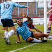 Action from Eastbourne Borough's 1-0 win at Weymouth in the National League South