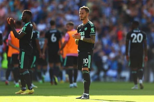 James Maddison of Leicester City could return to Premier League action against Brighton at the King Power Stadium