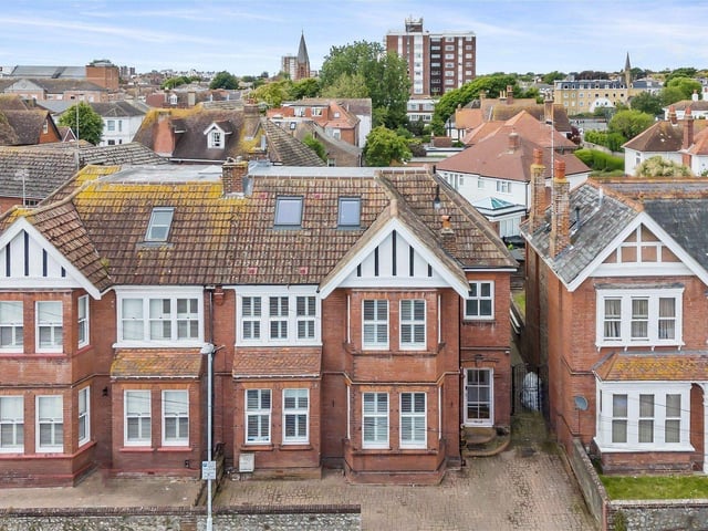 This impressive example of a grand three-story residence in Worthing has come on the market at Jacobs Steel with a guide price of £1million to £1.1million.