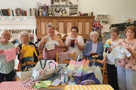 The Crafts and a Cuppa group with some of the items they have made for babies and children. Picture: Georgina Colwell / Submitted