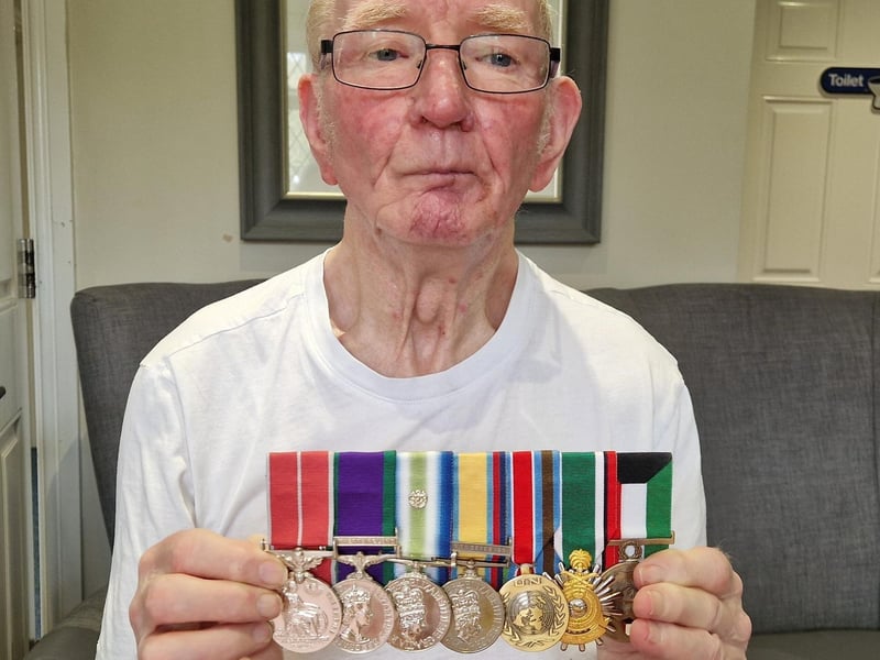 Jim Cox served in the Royal Artillery but felt 'forgotten' after leaving the service, despite his many medals
