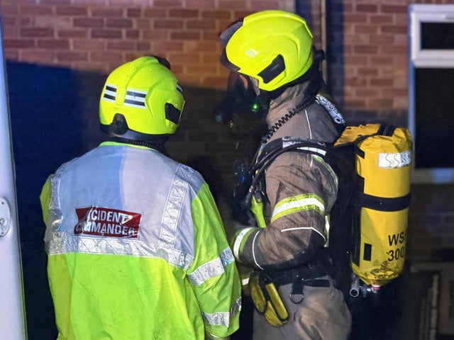 West Sussex Fire and Rescue Service at The Sands in Ashington in the early hours of Wednesday, October 28. Photo by: Eddie Mitchell