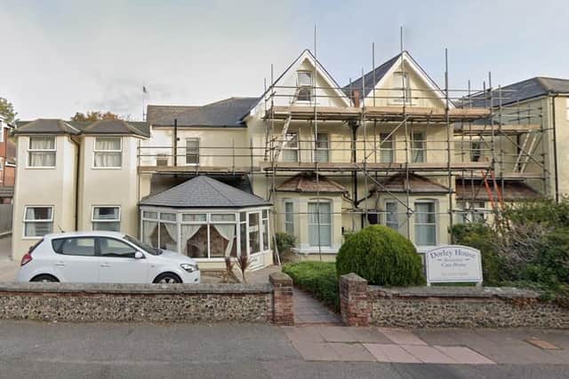 Dorley House Residential Care Home in Bedfordwell Road, Eastbourne. Picture from Google Maps