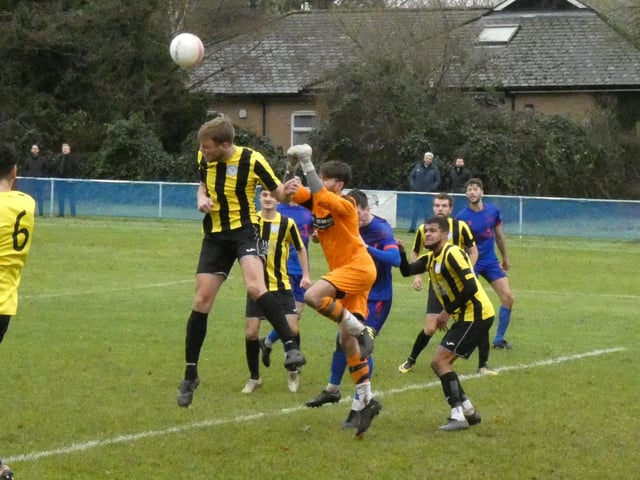 Action from Eastbourne United v Bexhill United, Steyning v Horsham YMCA and Midhurst v Loxwood in the SCFL