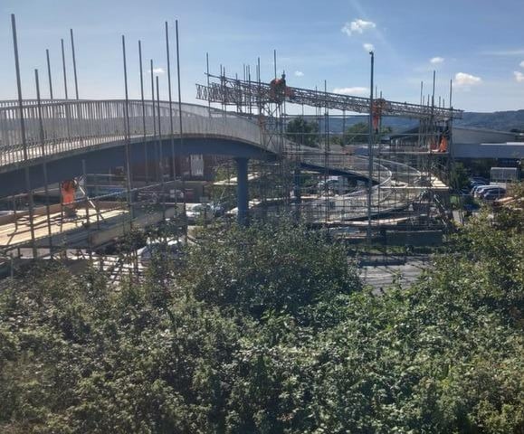 The Langney Rise Footbridge repairs. Pic: East Sussex Highways