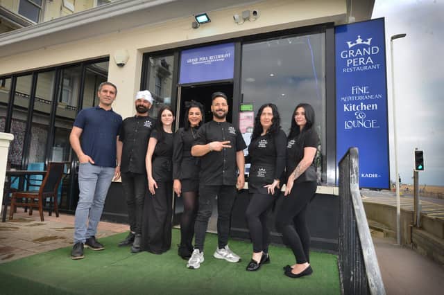 Grand Pera Mediterranean Kitchen & Lounge opens in Hastings at 8-9 Harold Place, the upper restaurant. The grand opening will be on April 18 with 20% off all food.