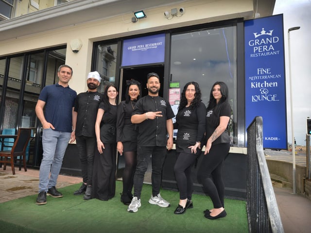 Grand Pera Mediterranean Kitchen & Lounge opens in Hastings at 8-9 Harold Place, the upper restaurant. The grand opening will be on April 18 with 20% off all food.