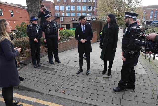 The plan, announced by Prime Minister Rishi Sunak, will ‘take a zero-tolerance approach’ to perpetrators of anti-social behaviour and will implement ‘swift and visible’ justice as quickly as within 48 hours. (Photo Jack Hill - WPA Pool/Getty Images)