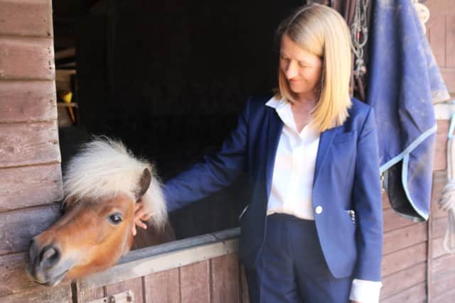 Sussex Police & Crime Commissioner Katy Bourne at Parkfield Equine Solutions in Hurstpierpoint
