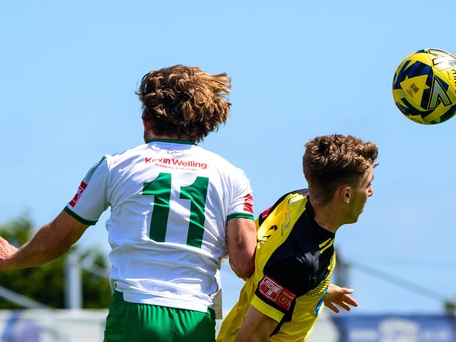 Action in the Rocks' pre-season win over Chichester City at Nyewood Lane