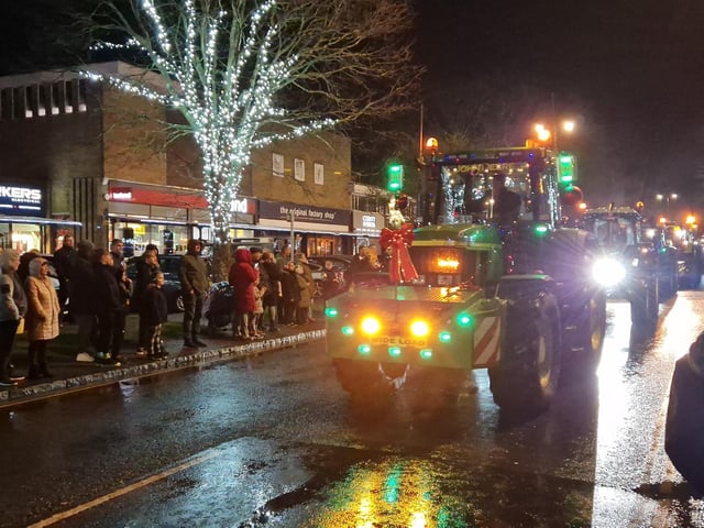 The Arundel Illuminated Tractor Run 2025 in Rustington, which it was visiting for the first time