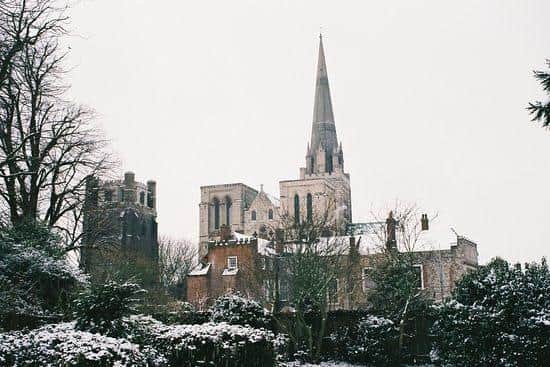 Chichester Cathedral in the winter