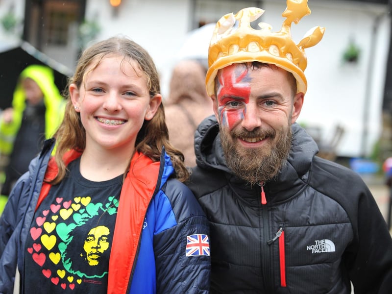 Coronation celebrations in the Market Square at Midhurst. Pic S Robards SR2305061