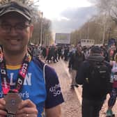 Colin Macconnell from Haywards Heath finished the London Marathon in 5 hours and 35 minutes on Sunday, April 23