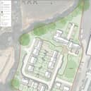 The proposed site layout for 44 homes neighbouring Osbourne Refrigerators factory premises in Bognor Regis. Photo: Arun planning portal
