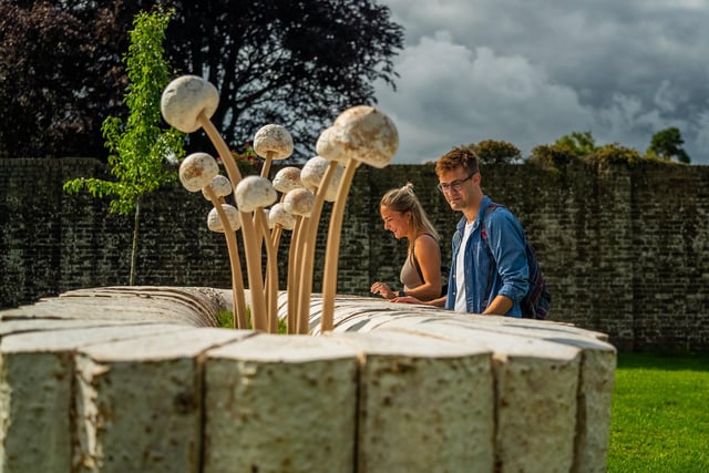Wild Stones is a collaborative architectural piece from creative studio La Succulente, artist Côme di Meglio and designer We Want More. Photo: RBG Kew
