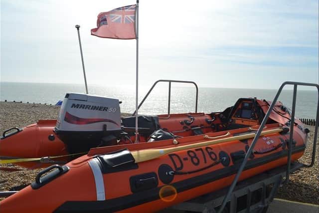 The volunteer crew and station volunteers at Eastbourne attended the naming ceremony of their D Class Inshore Lifeboat ‘David H’ on Saturday, April 13. Picture: Daniel Baldock/RNLI