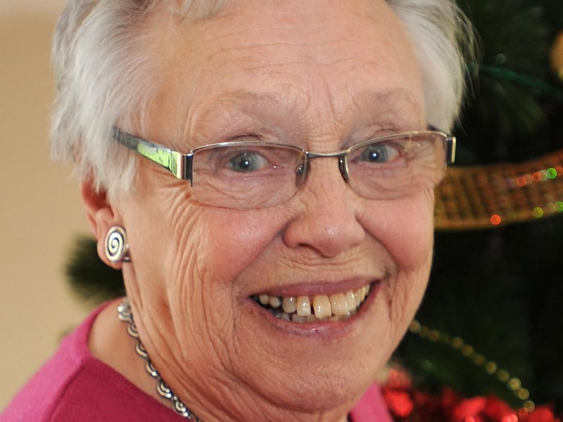 Age Concern Haywards Heath celebrate Christmas. Vera Clarke, 83