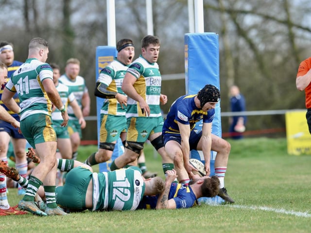Action from Worthing Raiders' win over Guernsey at Roundstone Lane