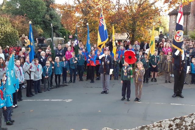Crowds lined the streets in Storrington on November 13 to watch the Remembrance Sunday Parade