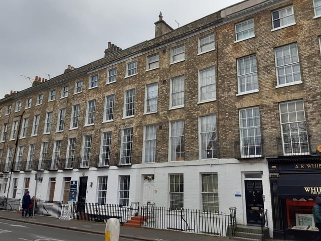 On a line with High Street is The Steyne, with the Georgian terraces that were constructed around 1806
