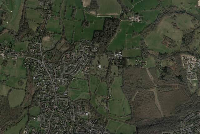 DM/23/2610: Land South Of Hanlye Lane, Longacre Crescent, Cuckfield. Residential development of 55 dwellings with vehicular and pedestrian access, car parking, open space, play space, landscaping and all other associated works. (Photo: Google Maps)