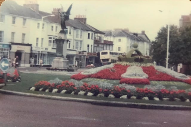 Celebrating the Royal wedding of Prince Charles and Lady Diana Spencer on July 29 1981. This shows the displays on The Memorial Roundabout. (Photo by Tim Partridge)