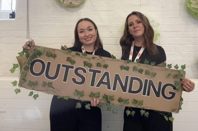 Assistant centre director Poppy Edwards and centre director Natalie Agnew. Photo: Busy Bees