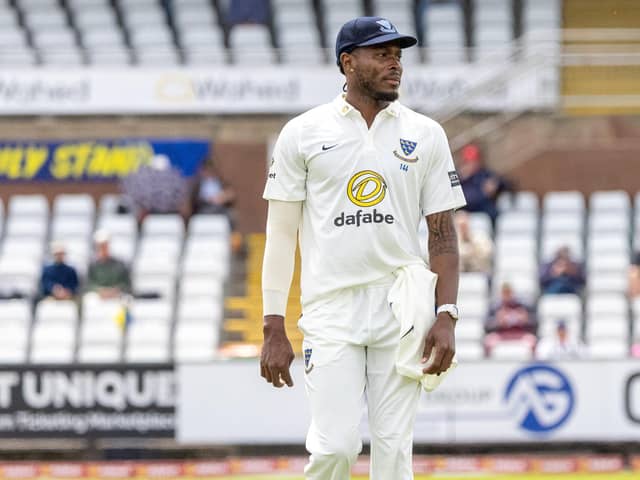 Jofra Archer has signed a new Sussex deal | Picture by Saud Ahmed
