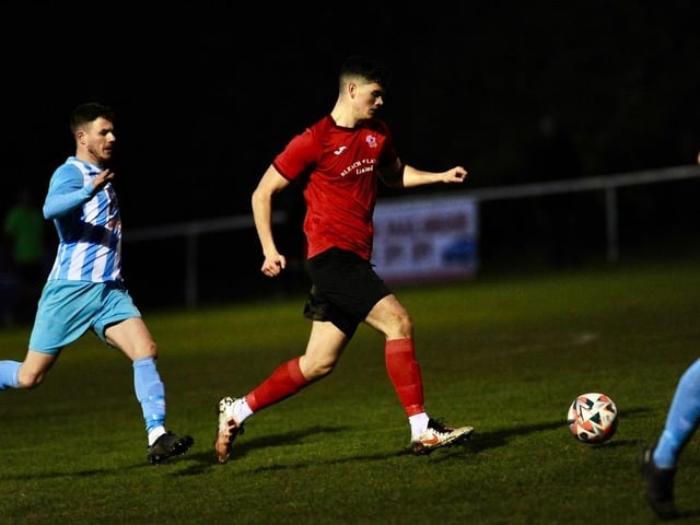 Action from Worthing United v Arundel in the SCFL Division 1