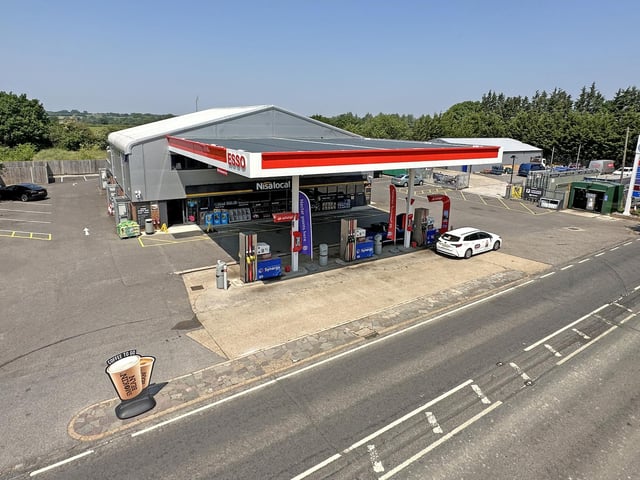 ESSO Clayhill service station in Old Uckfield Road, Lewes