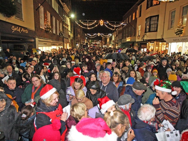 Chichester Christmas lights switch on in 2022
