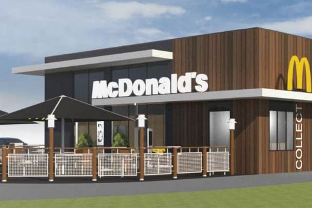 Artist's impression of the McDonald's proposed for Billingshurst