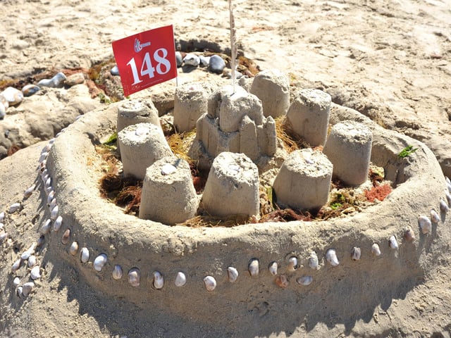 Littlehampton sandcastle competition. Pic S Robards SR2208091