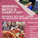 Memorial Match &amp; Charity Day leaflet