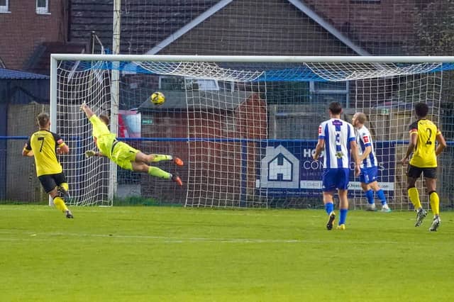 Match action from Saturday's drawn West Sussex derby between Haywards Heath Town and Chichester City in the Isthmian South East