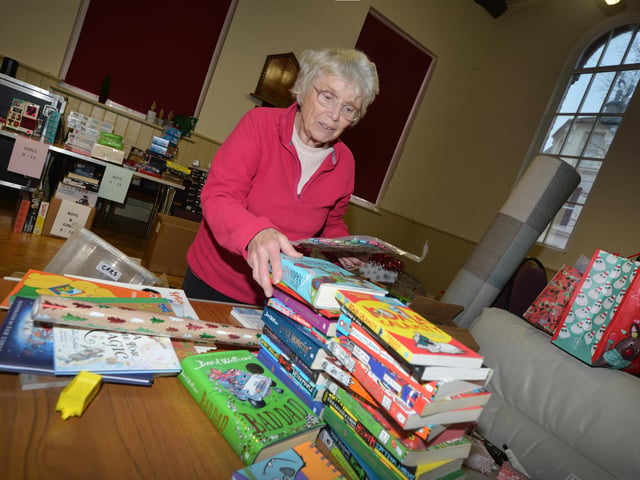 Surviving Christmas 2023 in Hastings on December 14: Packing and delivering hampers, and also sorting through the toys.